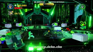 Lego Batman 2 MinikitGuide  Fundorte Kapitel 8 quotZiel Metropolisquot [upl. by Ahsinhoj]