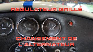 Régulateur de tension grillé  il faut changer lalternateur [upl. by Sheley]