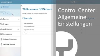 Swyx Control Center Allgemeine Einstellungen [upl. by Nanaek861]