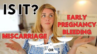 Miscarriage vs Normal Early Pregnancy Bleeding My Story [upl. by Dlanger]