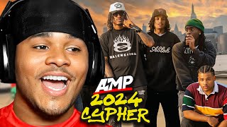 Fanum Reacts To AMP FRESHMAN CYPHER 2024 [upl. by Eisej]