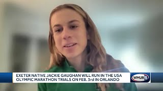 Exeter native Jackie Gaughan will run in USA Olympic marathon trials on Feb 3 in Orlando [upl. by Hpesoj]