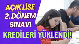 Açık Lise 2 Dönem Sınavı Kredileri Yüklendi Kredilere Nereden Nasıl Bakılır [upl. by Ashli]