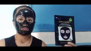 probando la mascarilla CHOVEMOAR Peel off facial mask whitening Antiwrinkle mask [upl. by Brubaker]