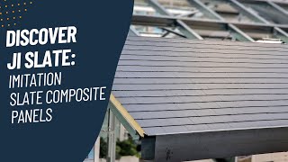 The new slate roof is here meet JI Slate Insulated Panels [upl. by Rihsab]