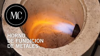 Horno para fundición de metales con quemador Venturi [upl. by Eelreveb519]