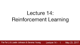 Lecture 14  Deep Reinforcement Learning [upl. by Ardnad]