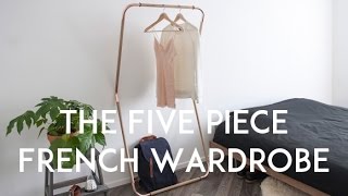 The Five Piece French Wardrobe Challenge  Mademoiselle [upl. by Pearla]