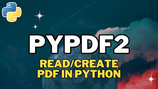 How to Install PyPDF2 in Python 312  Read PDF File in Python 2024 [upl. by Emsoc]