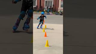 Skating is so fun zigzag 🛼skating skating training skating kids [upl. by Aracal]