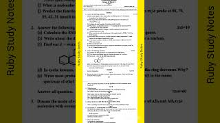 Application of spectroscopy 2020 question paper MSc third semester [upl. by Violette]