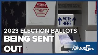 Ballots for Colorados 2023 election get mailed out this week [upl. by Nicram]