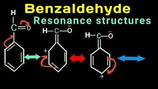 Super trick Resonance structures of benzaldehyde  resonance in benzaldehyde [upl. by Enimzaj]