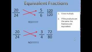 Determining if Fractions are Equivalent [upl. by Fontana407]