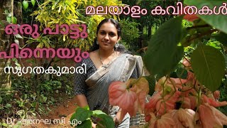 ഒരു പാട്ടു പിന്നെയും മലയാളം കവിതകൾ സുഗതകുമാരി Malayalam poemOru pattu pinneyumsugathakumari Tr [upl. by Verger]