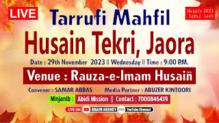 🔴 Tarrufi Jashn Imam Sajjad 2023  Rauza e Imam Husain  Abidi Mission  Husain Tekri  Jaora Ratlam [upl. by Meeharbi]