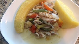 How to make Haitian salt fish Mori [upl. by Emmott]