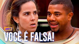 WANESSA E DAVI BRIGAM POR MÁ CONVIVÊNCIA NA CASA E BROTHER A CHAMA DE FALSA 🔥 BBB 24 [upl. by Eninahpets112]