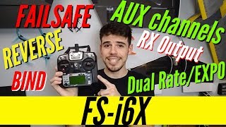 FlySky FSi6X How to Setup TOP 5 FUNCTIONS for BEGINNER PILOTS [upl. by Nana]