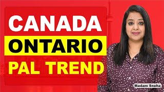 CANADA ONTARIO PAL TREND  STUDY VISA UPDATES 2024  USA CANADA UK  THE VISA OFFIC [upl. by Ecyal]