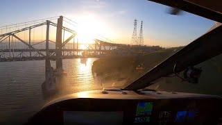 Raw CHP helicopter investigates report of trespassers underneath Carquinez Bridge [upl. by Yeldah]