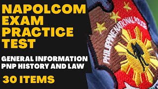 PNP Entrance Exam ReviewerPNP History and Law NAPOLCOM EXAM Practice Test [upl. by Ithnan]