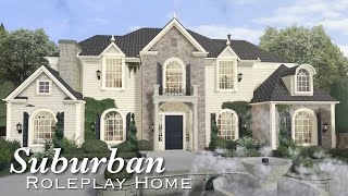 Bloxburg Suburban Roleplay Home  Speedbuild  Roblox Bloxburg [upl. by Beberg]