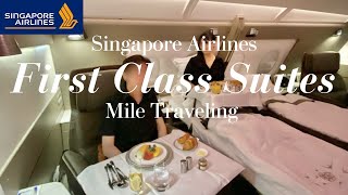 シンガポール航空ファーストクラスの更に上✈️スイートクラス搭乗記 機内食ラウンジ【sub】 [upl. by Zoller907]