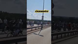 hamburg Fahrradfahren köhlbrandbrücke Sperrung [upl. by Ellary]