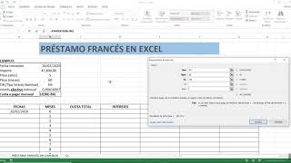 PRÉSTAMO FRANCÉS EN EXCEL CON INTERÉS FIJO [upl. by Zachary]