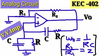 Analog Circuit Lecture 38  Wein Bridge Oscillator using opamp Explained [upl. by Atnoek487]