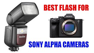 Best Speedlight Flash for Sony Alpha Cameras  Godox v860 III S for a7 IV A1 a6600 a7c etc [upl. by Marilla]