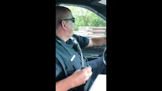 WATCH Son surprises officer during final radio call [upl. by Cedell]