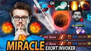 MIRACLE Exort INVOKER destroys GH with Euls Old COMBO in Ranked [upl. by Ruscio463]