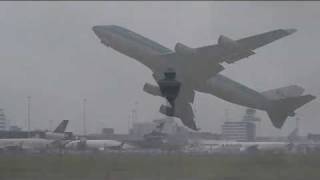 KLM Boeing 747400 takeoff RW 24 [upl. by Yromas]