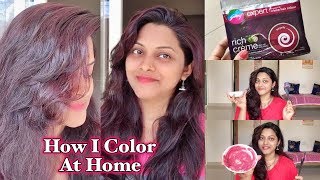 How To Color Your Hair At Home  Quick amp Effortless  Godrej Expert Rich Cream Burgundy Colour [upl. by Mcnamara]