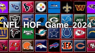 NFL “Preseason”Football HOF Game Prediction 2024 [upl. by Liban]