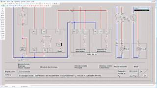 SEB01Schéma électrique de base 01éclairage tertiaire et CAO sous Xrelais Winrelais [upl. by Anneres]