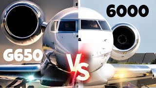 Quem vence Gulfstream G650 vs Bombardier Global 6000 [upl. by Rettke324]