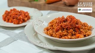 Fusilli integrali con ragù di seitan  LE BUONE RICETTE DI PAM E PANORAMA [upl. by Malda]