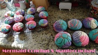 Unicorn Conchas amp Manteconchas Tutorial Easy Pan Dulce [upl. by Aivle]