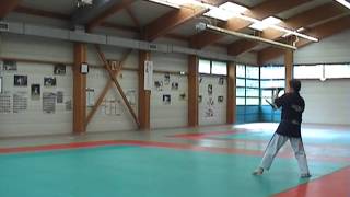 Les 2 Kata de Nunchaku  GYAKUTE NO KATA  SEMPU  Yoseikan  Gérard LHOMME [upl. by Rramed]