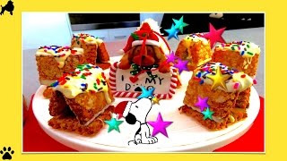 CHRISTMAS PEANUTS MINI SNOOPY DOG HOUSE XMAS GINGERBREAD HOUSE  DIY Dog Food by Cooking For Dogs [upl. by Nylisoj]