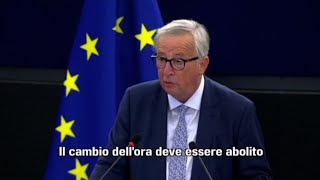 Juncker rilancia direttiva sullora legale va abolita [upl. by Ajna]