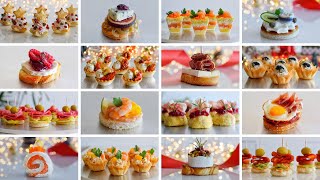 16 Deliciosos CANAPÉS y ENTRANTES para Brillar en tu Mesa Navideña🎄 Recopilación  DarixLAB [upl. by Adlih]