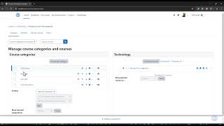 Moodle Course Creation Part 1  How to create course category [upl. by Annerahs]