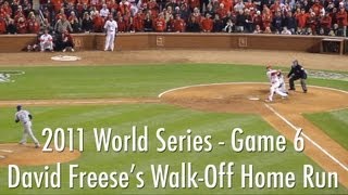 David Freeses WalkOff Home Run  2011 World Series Game 6  Cardinals vs Rangers 102711 [upl. by Willms]