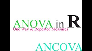 How to calculate ANOVA ANICOVA  one way repeated measures  R RStudio  ep11 [upl. by Kcirrad229]