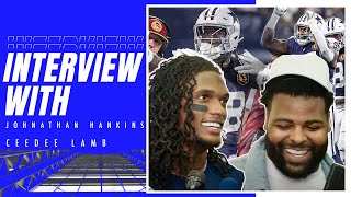 Johnathan Hankins amp CeeDee Lamb Postgame Week 12  WASvsDAL  Dallas Cowboys 2023 [upl. by Yardley]