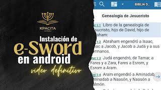 Instalación de e Sword en Android [upl. by Esiuolyram]